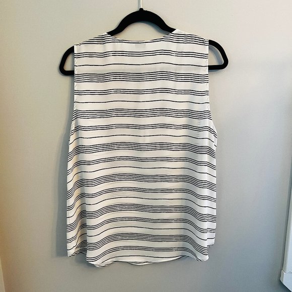 Reitmans Striped Tank with Zipper, Size XL - Picture 2 of 4